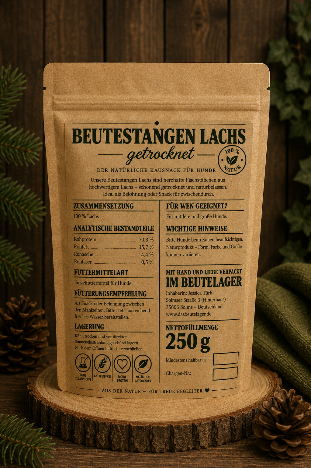 Beutestangen Lachs