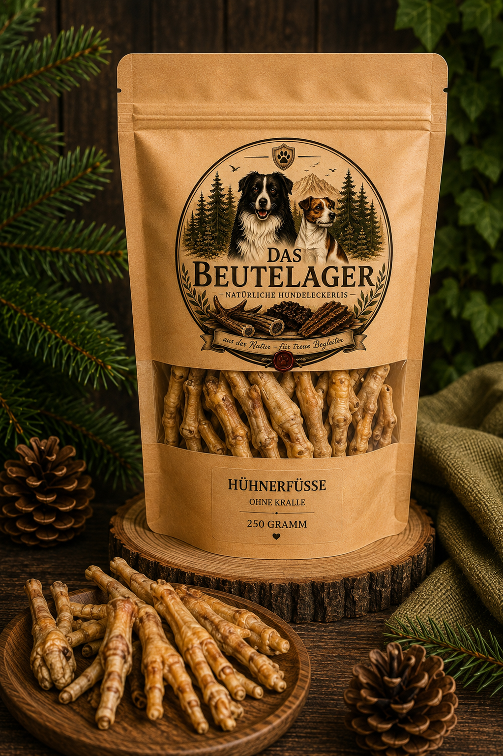Hühnerfüße ohne Kralle, 250g